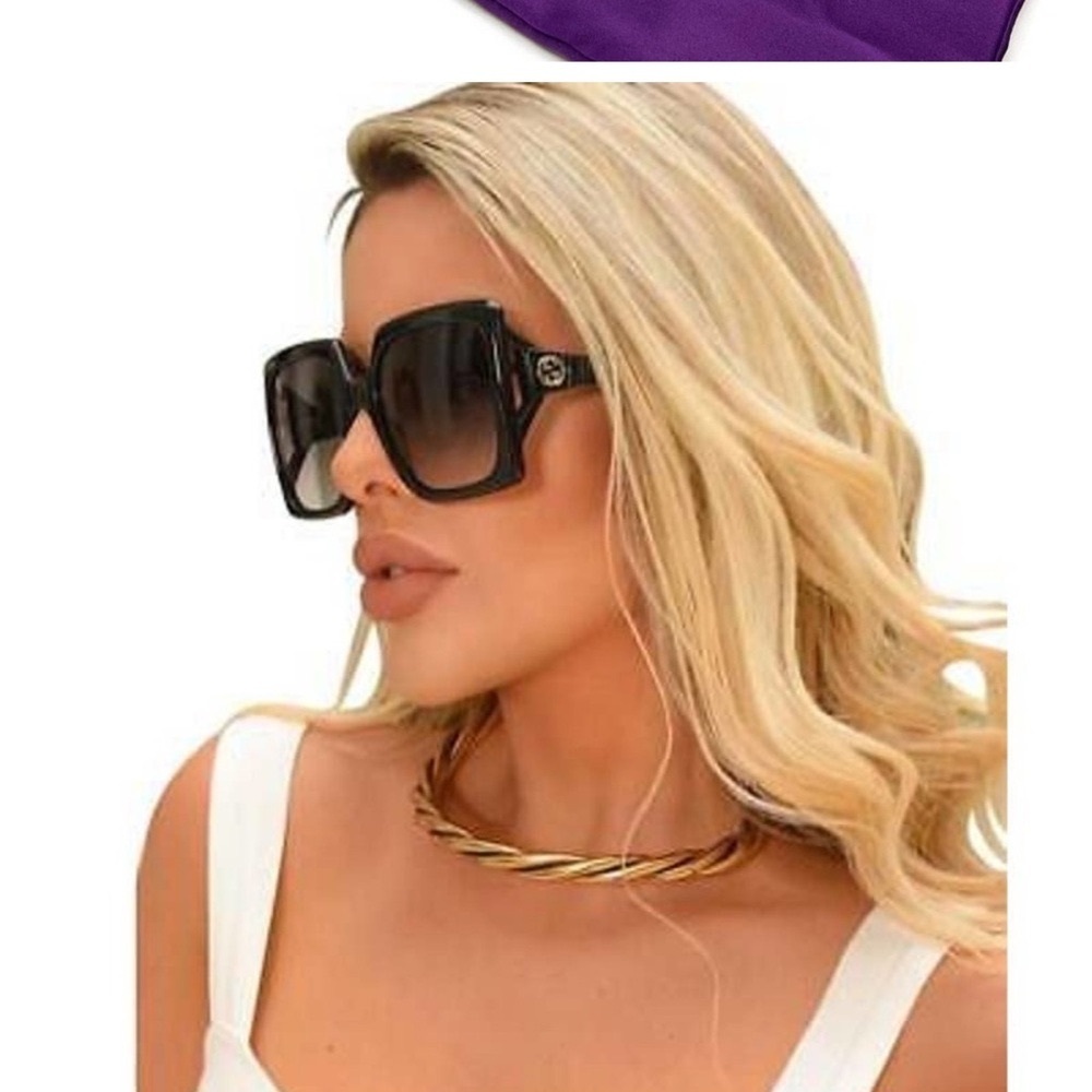 GUCCI Sunglasses GG0876SA 001 Authentic Black Frame